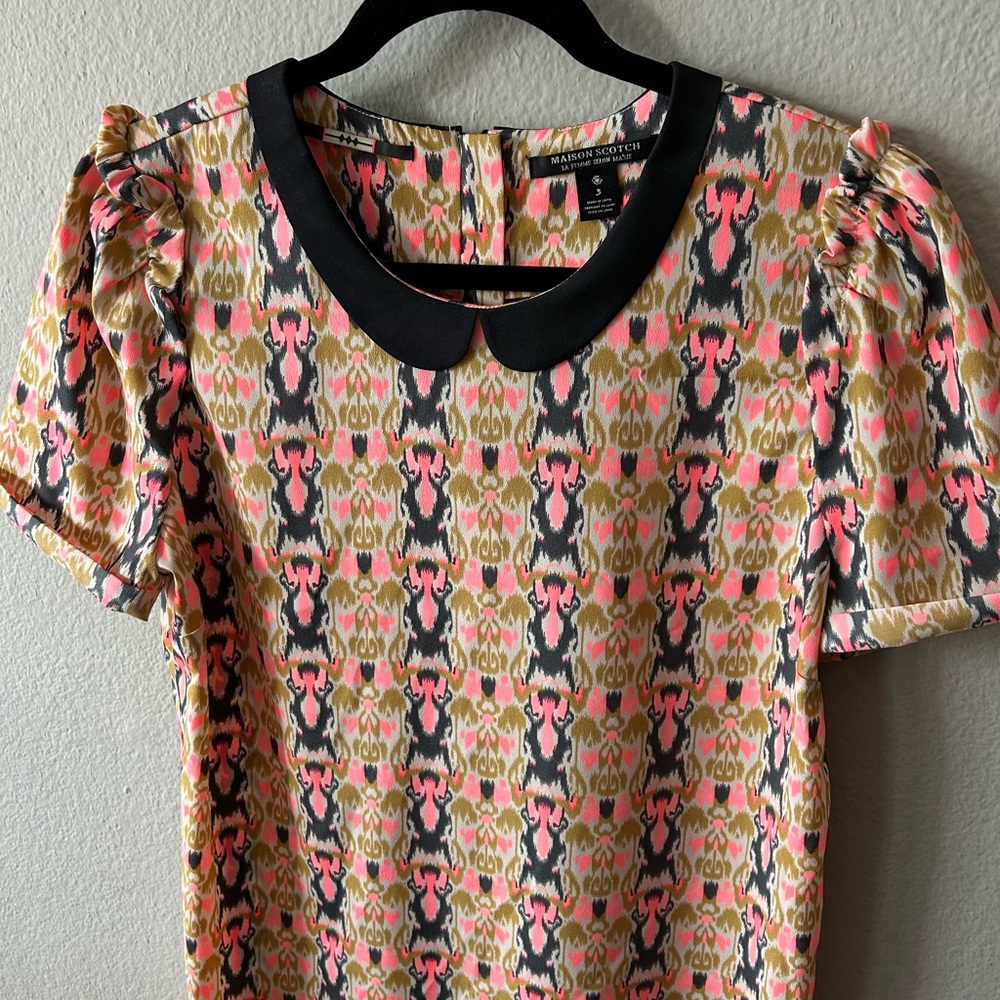 Maison Scotch short sleeve shirt dress